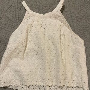 Lilly Pulitzer eyelet white crop top